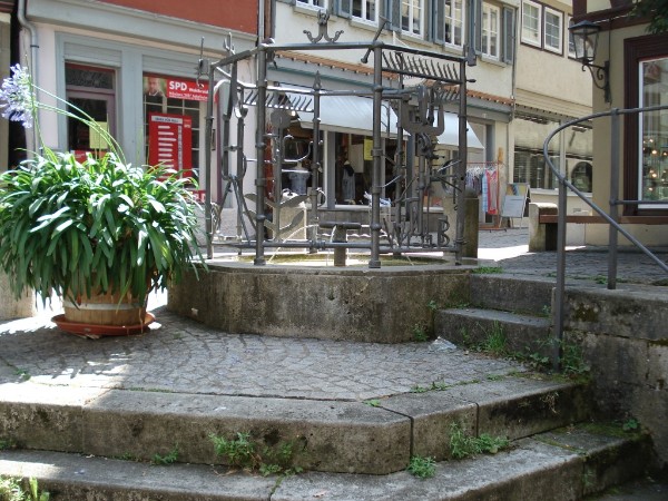 Handwerkerbrunnen, Gelbinger Gasse in Schwäbisch Hall